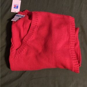 Russell Athletic Red Knit Pullover